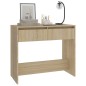 vidaXL Tavolo Consolle Rovere Sonoma 89x41x76,5 cm in Acciaio vidaXL Tavolo Consolle Rovere Sonoma 89x41x76,5 cm in Acciaio