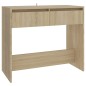 vidaXL Tavolo Consolle Rovere Sonoma 89x41x76,5 cm in Acciaio vidaXL Tavolo Consolle Rovere Sonoma 89x41x76,5 cm in Acciaio