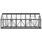 vidaXL Serra in Vetro Antracite 155x395,5x191 cm Telaio in Alluminio vidaXL Serra in Vetro Antracite 155x395,5x191 cm Telaio in Alluminio