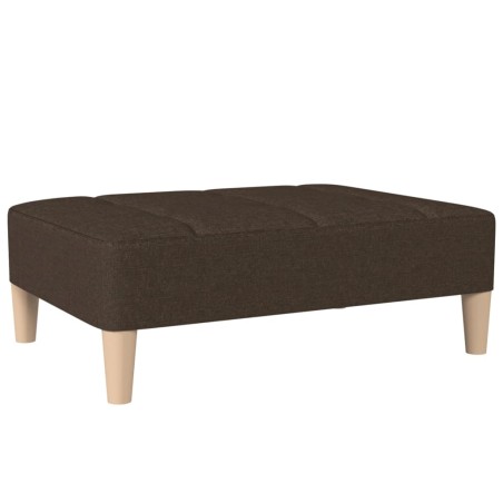 vidaXL Poggiapiedi Marrone Scuro 78x56x32 cm in Tessuto
