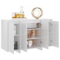 vidaXL Credenza Bianco Lucido 120x41x75 cm in Truciolato vidaXL Credenza Bianco Lucido 120x41x75 cm in Truciolato