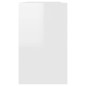 vidaXL Credenza Bianco Lucido 120x41x75 cm in Truciolato vidaXL Credenza Bianco Lucido 120x41x75 cm in Truciolato
