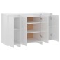 vidaXL Credenza Bianco Lucido 120x41x75 cm in Truciolato vidaXL Credenza Bianco Lucido 120x41x75 cm in Truciolato