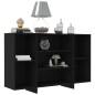 vidaXL Credenza Nera 120x30x75 cm in Truciolato vidaXL Credenza Nera 120x30x75 cm in Truciolato