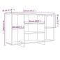 vidaXL Credenza Nera 120x30x75 cm in Truciolato vidaXL Credenza Nera 120x30x75 cm in Truciolato