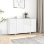 vidaXL Credenza Bianco Lucido 135x41x75 cm in Truciolato vidaXL Credenza Bianco Lucido 135x41x75 cm in Truciolato