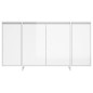 vidaXL Credenza Bianco Lucido 135x41x75 cm in Truciolato vidaXL Credenza Bianco Lucido 135x41x75 cm in Truciolato