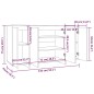 vidaXL Credenza Bianco Lucido 135x41x75 cm in Truciolato vidaXL Credenza Bianco Lucido 135x41x75 cm in Truciolato