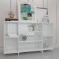 vidaXL Credenza Bianco Lucido 120x30x75 cm in Truciolato vidaXL Credenza Bianco Lucido 120x30x75 cm in Truciolato