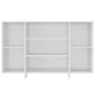 vidaXL Credenza Bianco Lucido 120x30x75 cm in Truciolato vidaXL Credenza Bianco Lucido 120x30x75 cm in Truciolato