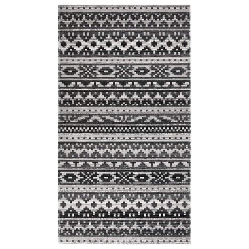 vidaXL Tappeto da Esterni a Tessitura Piatta 115x170 cm Grigio Scuro vidaXL Tappeto da Esterni a Tessitura Piatta 115x170 cm Grigio Scuro