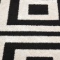 vidaXL Tappeto da Esterni a Tessitura Piatta 115x170 cm Nero e Beige