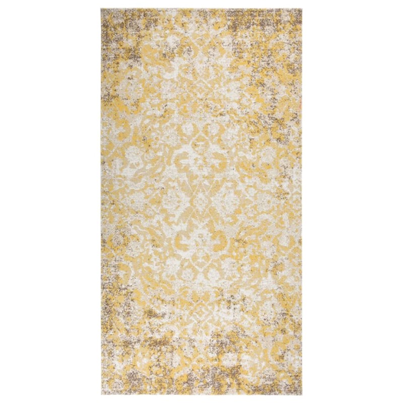 vidaXL Tappeto da Esterni a Tessitura Piatta 80x150 cm Giallo vidaXL Tappeto da Esterni a Tessitura Piatta 80x150 cm Giallo