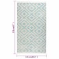 vidaXL Tappeto da Esterni a Tessitura Piatta 115x170 cm Verde e Beige vidaXL Tappeto da Esterni a Tessitura Piatta 115x170 cm Verde e Beige