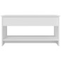 vidaXL Tavolino da Salotto Bianco 102x50x52,5 cm in Legno Multistrato