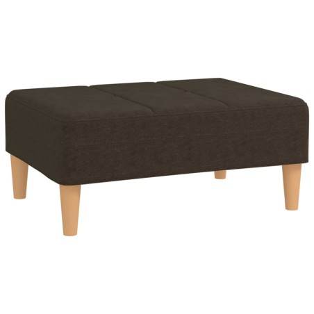 vidaXL Poggiapiedi Marrone Scuro 78x56x32 cm in Tessuto