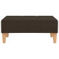 vidaXL Poggiapiedi Marrone Scuro 78x56x32 cm in Tessuto vidaXL Poggiapiedi Marrone Scuro 78x56x32 cm in Tessuto