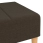 vidaXL Poggiapiedi Marrone Scuro 78x56x32 cm in Tessuto vidaXL Poggiapiedi Marrone Scuro 78x56x32 cm in Tessuto