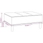 vidaXL Poggiapiedi Marrone Scuro 78x56x32 cm in Tessuto vidaXL Poggiapiedi Marrone Scuro 78x56x32 cm in Tessuto