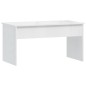 vidaXL Tavolino Bianco Lucido 102x50,5x52,5 cm in Legno Multistrato vidaXL Tavolino Bianco Lucido 102x50,5x52,5 cm in Legno Multistrato