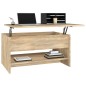 vidaXL Tavolino da Salotto Rovere Sonoma 80x50x40 cm Legno Multistrato vidaXL Tavolino da Salotto Rovere Sonoma 80x50x40 cm Legno Multistrato