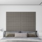 Pannelli Murali 12 pz Grigio Chiaro 90x30 cm Velluto 3,24 m² Pannelli Murali 12 pz Grigio Chiaro 90x30 cm Velluto 3,24 m²