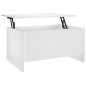 vidaXL Tavolino da Salotto Bianco 80x55,5x41,5 cm in Legno Multistrato vidaXL Tavolino da Salotto Bianco 80x55,5x41,5 cm in Legno Multistrato