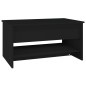 vidaXL Tavolino da Salotto Nero 80x50x40 cm in Legno Multistrato vidaXL Tavolino da Salotto Nero 80x50x40 cm in Legno Multistrato