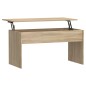 vidaXL Tavolino Rovere Sonoma 102x50,5x52,5 cm in Legno Multistrato