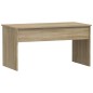 vidaXL Tavolino Rovere Sonoma 102x50,5x52,5 cm in Legno Multistrato