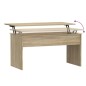vidaXL Tavolino Rovere Sonoma 102x50,5x52,5 cm in Legno Multistrato