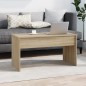 vidaXL Tavolino Rovere Sonoma 102x50,5x52,5 cm in Legno Multistrato
