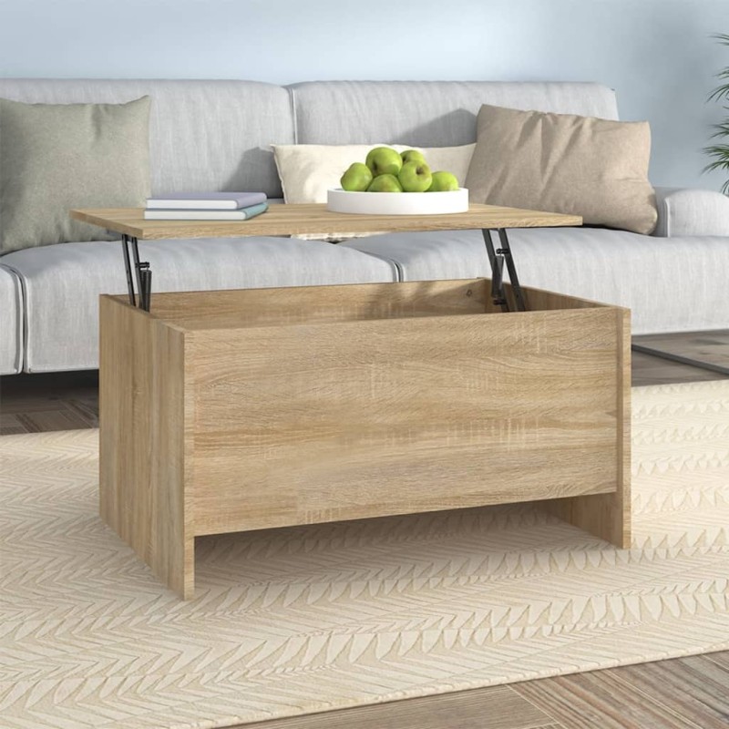vidaXL Tavolino Salotto Rovere Sonoma 80x55,5x41,5cm Legno Multistrato vidaXL Tavolino Salotto Rovere Sonoma 80x55,5x41,5cm Legno Multistrato