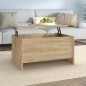 vidaXL Tavolino Salotto Rovere Sonoma 80x55,5x41,5cm Legno Multistrato vidaXL Tavolino Salotto Rovere Sonoma 80x55,5x41,5cm Legno Multistrato