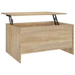 vidaXL Tavolino Salotto Rovere Sonoma 80x55,5x41,5cm Legno Multistrato