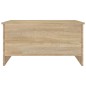 vidaXL Tavolino Salotto Rovere Sonoma 80x55,5x41,5cm Legno Multistrato vidaXL Tavolino Salotto Rovere Sonoma 80x55,5x41,5cm Legno Multistrato