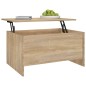 vidaXL Tavolino Salotto Rovere Sonoma 80x55,5x41,5cm Legno Multistrato vidaXL Tavolino Salotto Rovere Sonoma 80x55,5x41,5cm Legno Multistrato
