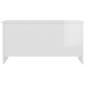vidaXL Tavolino Bianco Lucido 102x55,5x52,5 cm in Legno Multistrato vidaXL Tavolino Bianco Lucido 102x55,5x52,5 cm in Legno Multistrato