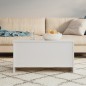 vidaXL Tavolino Bianco Lucido 102x55,5x52,5 cm in Legno Multistrato vidaXL Tavolino Bianco Lucido 102x55,5x52,5 cm in Legno Multistrato