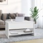 vidaXL Tavolino da Salotto Bianco 80x50x40 cm in Legno Multistrato vidaXL Tavolino da Salotto Bianco 80x50x40 cm in Legno Multistrato