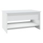 vidaXL Tavolino da Salotto Bianco 80x50x40 cm in Legno Multistrato vidaXL Tavolino da Salotto Bianco 80x50x40 cm in Legno Multistrato