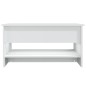 vidaXL Tavolino da Salotto Bianco 80x50x40 cm in Legno Multistrato vidaXL Tavolino da Salotto Bianco 80x50x40 cm in Legno Multistrato