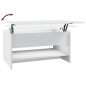 vidaXL Tavolino da Salotto Bianco 80x50x40 cm in Legno Multistrato vidaXL Tavolino da Salotto Bianco 80x50x40 cm in Legno Multistrato