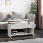 vidaXL Tavolino Salotto Bianco Lucido 102x50x52,5 cm Legno Multistrato vidaXL Tavolino Salotto Bianco Lucido 102x50x52,5 cm Legno Multistrato