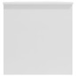 vidaXL Tavolino Salotto Bianco Lucido 102x50x52,5 cm Legno Multistrato vidaXL Tavolino Salotto Bianco Lucido 102x50x52,5 cm Legno Multistrato