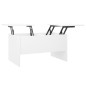 vidaXL Tavolino da Salotto Bianco 80x50x42,5 cm in Legno Multistrato vidaXL Tavolino da Salotto Bianco 80x50x42,5 cm in Legno Multistrato