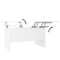 vidaXL Tavolino da Salotto Bianco 80x50x42,5 cm in Legno Multistrato vidaXL Tavolino da Salotto Bianco 80x50x42,5 cm in Legno Multistrato