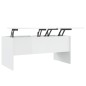vidaXL Tavolino Bianco Lucido 102x50,5x46,5 cm in Legno Multistrato vidaXL Tavolino Bianco Lucido 102x50,5x46,5 cm in Legno Multistrato