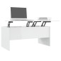 vidaXL Tavolino Bianco Lucido 102x50,5x46,5 cm in Legno Multistrato vidaXL Tavolino Bianco Lucido 102x50,5x46,5 cm in Legno Multistrato