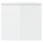 vidaXL Tavolino Bianco Lucido 102x50,5x46,5 cm in Legno Multistrato vidaXL Tavolino Bianco Lucido 102x50,5x46,5 cm in Legno Multistrato